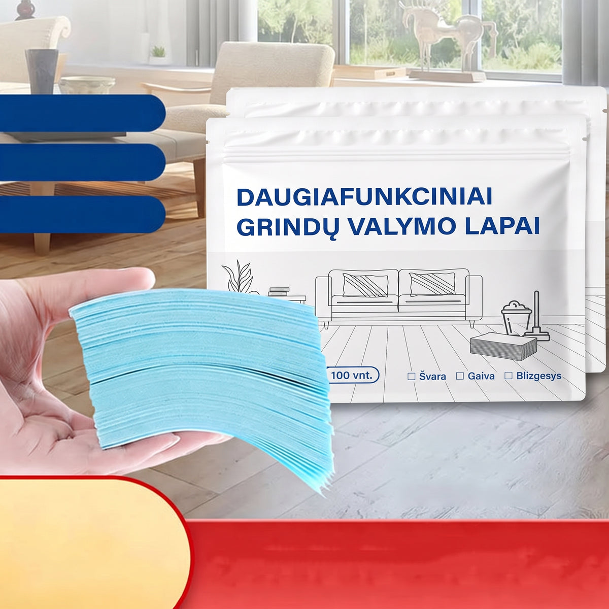 Grindų valymo lapeliai – 11